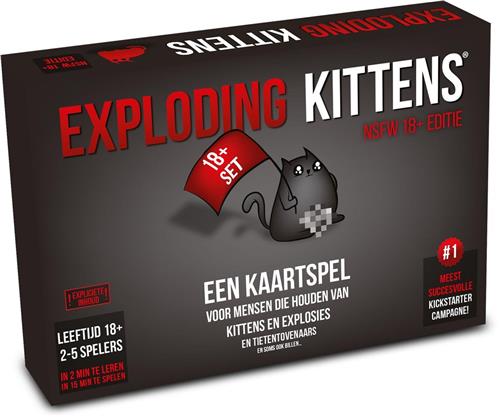 Exploding Kittens - Kaartspel - 18+