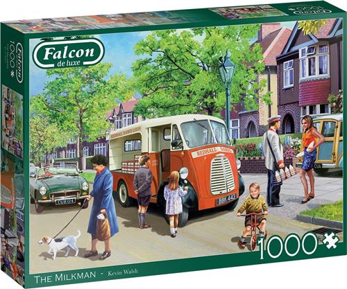 Falcon puzzel The Milkman - Legpuzzel - 1000 stukjes