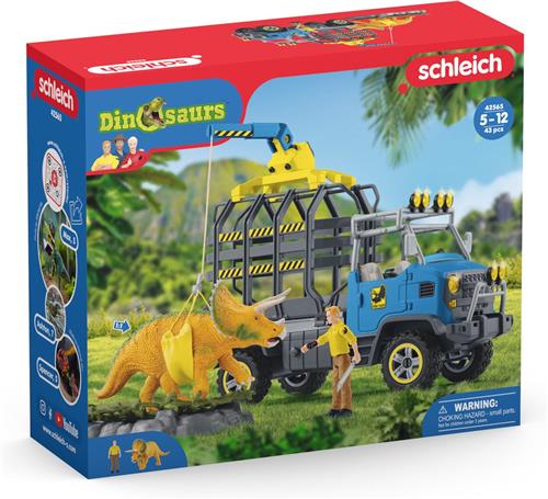 schleich DINOSAURUS - Dinosauriërs truckmissie - Kinderspeelgoed voor Jongens en Meisjes - 4 tot 12 jaar 42565