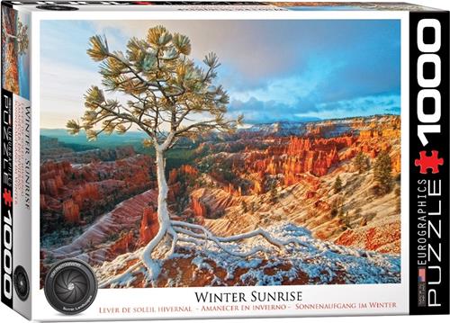 Eurographics - Winterzonsopgang Puzzel 48 x 68 cm - 1000 stukjes