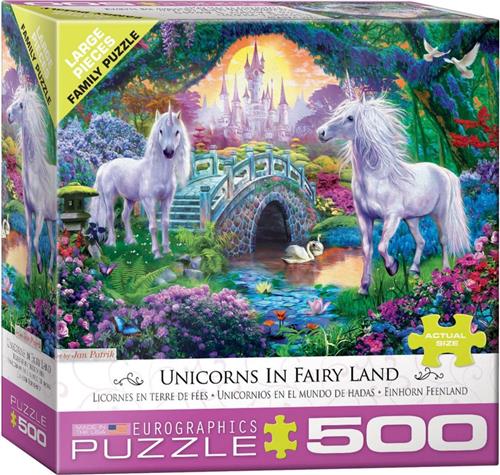 eurographics Unicorns in Fairy Land legpuzzel 500 stukjes