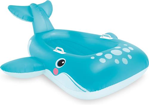 Intex blauwe walvis ride-on 168x140 cm