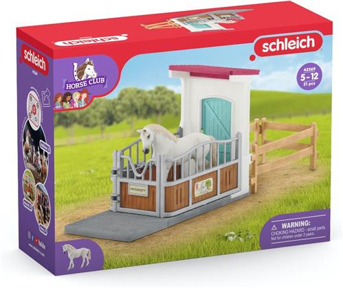 schleich HORSE CLUB - Paardenbox - Speelfigurenset - Kinderspeelgoed voor Jongens en Meisjes - 5 tot 12 jaar - 42569