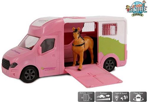 Kids Globe Die-cast Paardentruck Licht en Geluid 1:32