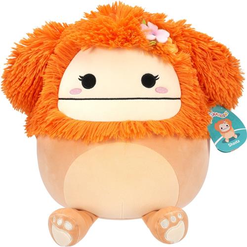 Squishmallows - Shasta Light Orange Bigfoot W/Flower Pin 30 cm Plush