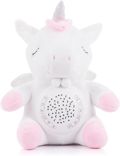 Chipolino Pluche Babyprojector Eenhoorn - Knuffel Unicorn - Met Muziek & Licht