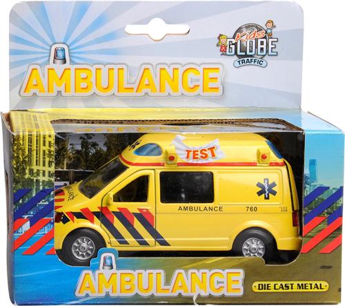 Die Cast pull back ambulance met licht