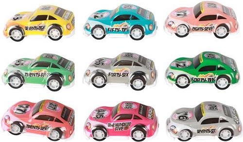 Turbo Racers Mini Rally Pull-backauto's, 9st.