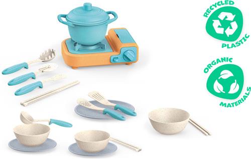 Kitchen Toys Speelgoedfornuis Met Keukenaccessoires 21-delig