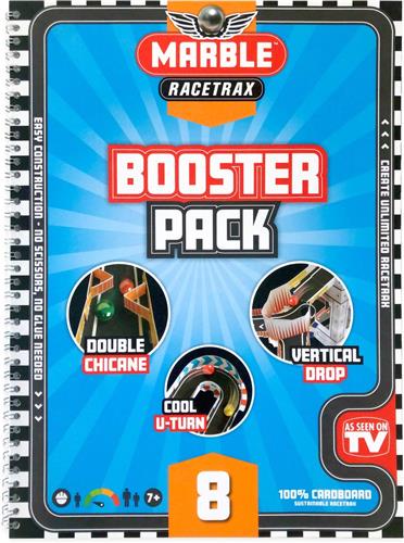 Marble Racetrax - Knikkerbaan - Racebaan - Booster Pack - Uitbreidingspakket - 8 Sheets