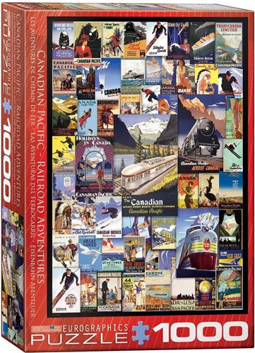 Eurographics puzzel Railroad Adventures - 1000 stukjes