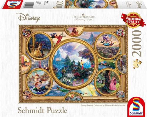 Schmidt Legpuzzel Disney Dreams Collection Goud 2000 Stukjes