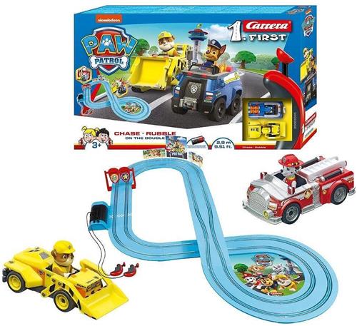 Carrera First Paw Patrol Racebaan - On the Double - Chase & Rubble - 2.9 meter