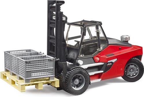 Bruder Linde HT160 heftruck met pallet en 3 boxen (02513)