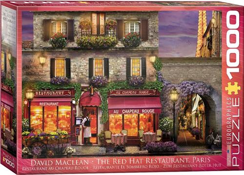 Eurographics puzzel The Red Hat Restaurant Paris - 1000 stukjes