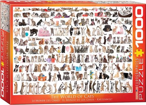 Eurographics puzzel The World of Cats - 1000 stukjes