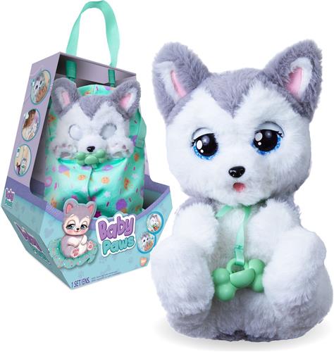 Baby Paws hondje Husky - Interactieve pluchen knuffel