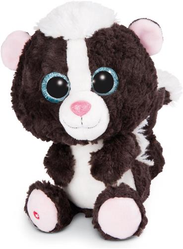 Nici Knuffelstinkdier Glubschis Suppi Junior 25 Cm Zwart/wit