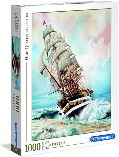 Clementoni - Puzzel 1000 Stukjes High Quality Collection - Amerigo Vespucci, Puzzel Voor Volwassenen en Kinderen, 14-99 jaar, 39415