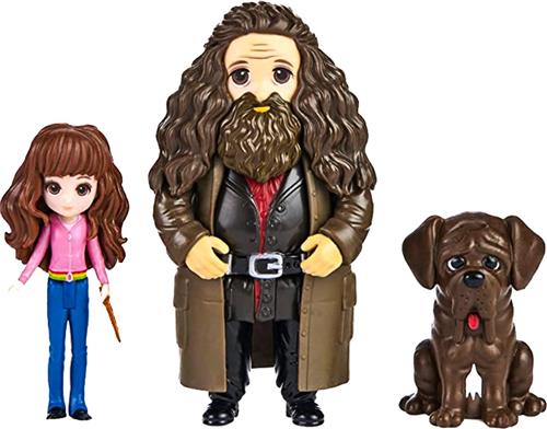 Harry Potter Magical Minis - Hermelien Griffel en Hagrid - 7,5cm