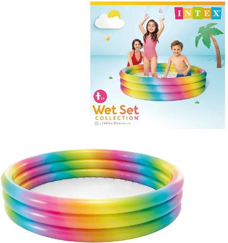 Intex Rainbow Ombre Pool -Opblaaszwembad - Ø 147 x 33 cm