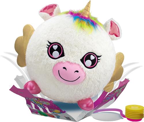 Biggies Unicorn wit - Opblaasbare pluchen Knuffel