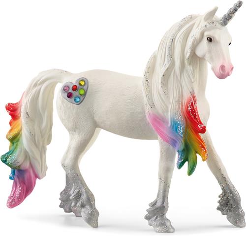 schleich BAYALA Speelfiguur - Regenboog Eenhoorn hengst - Fantasie, Unicorn Kinderspeelgoed - 5 tot 12 Jaar - 70725