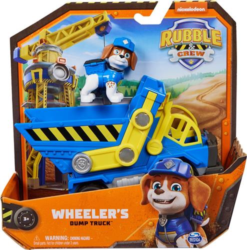 Rubble & Crew - Wheelers Kiepwagen met speelfiguur en beweegbare onderdelen