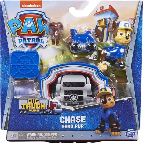 PAW Patrol Big Truck Pups - Chase-actiefiguur met reddingsdrone - Speelfigurenset