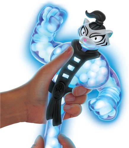 Goo Jit Zu Shifters superhelden set - Bengal - Glow in the dark - Stretchfiguur