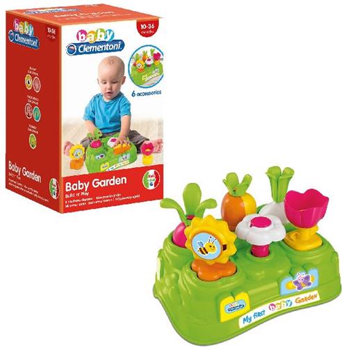 Baby Clementoni - Baby Garden - Motoriek Speelgoed - Mini Activiteitentafel - Educatief Speelgoed - 1 jaar