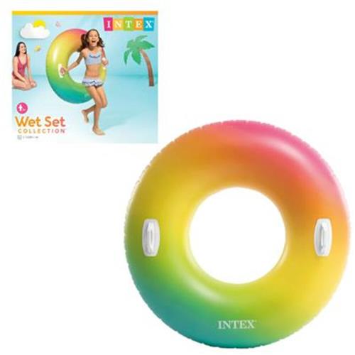 Intex Rainbow Ombre Tube - Zwemband - Ø 122 cm