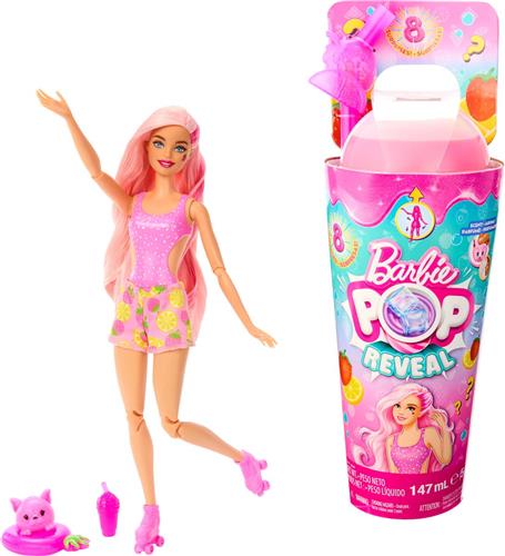 Barbie Pop! Reveal - Serie Fruit Aardbeienlimonade - Barbiepop