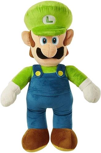 Luigi Super Mario Bros pluche figuur (afmeting 50 cm)