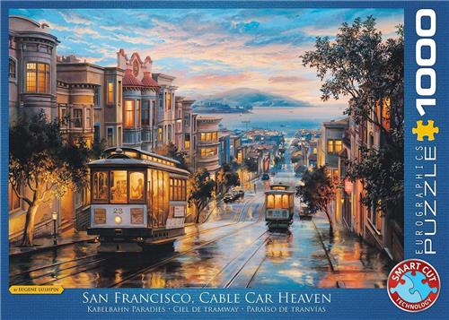 Eurographics puzzel San Francisco Cable Car Heaven - 1000 stukjes