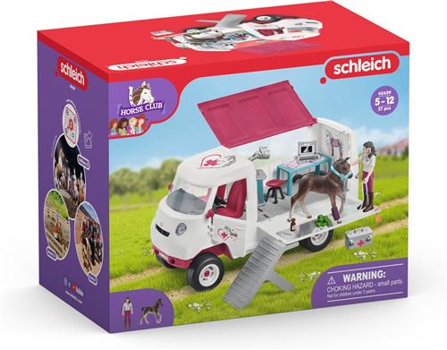 schleich HORSE CLUB - Mobiele dierenarts met Hannover veulen - Kinderspeelgoed voor Jongens en Meisjes - 5 tot 12 jaar - 42439