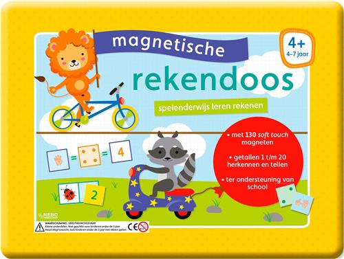 Rebo Magnetische Rekendoos/blik. 4+