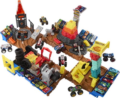 Hot Wheels Monster Trucks Arena Bone Shaker - Speelgoed auto racebaan