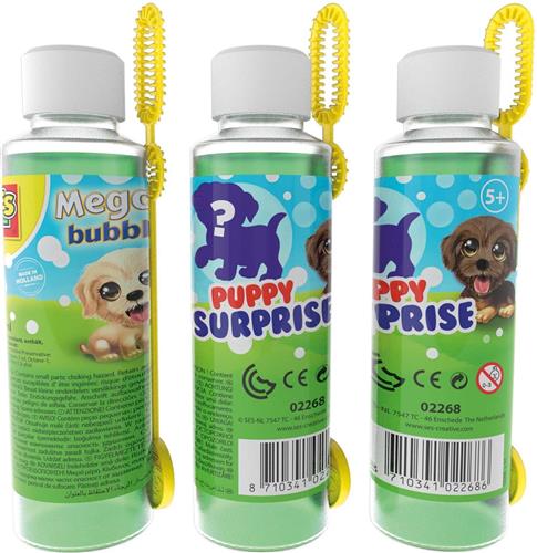 SES - Mega bubbles met puppy surprise - bellenblaas - 200 ml