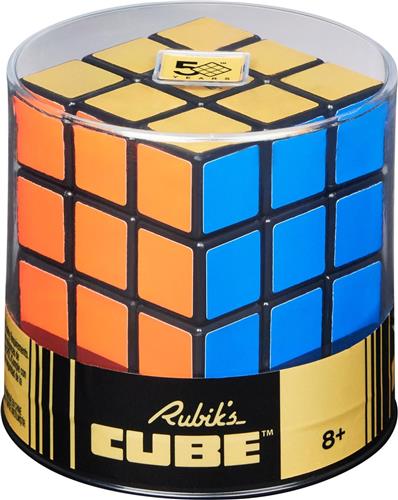 Rubik's Cube - 50-jarig Jubileum Retroversie - 3x3-kubus voor het oplossen van kleurrijke uitdagingen - hersenkraker - fidgetspeeltje