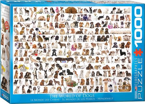 Eurographics puzzel The World of Dogs - 1000 stukjes