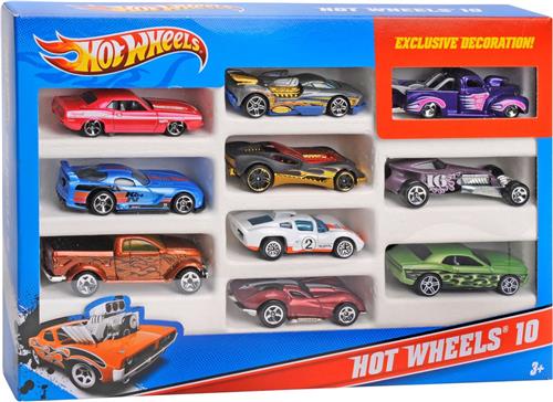 Hot Wheels Diecast 10 pak autoset