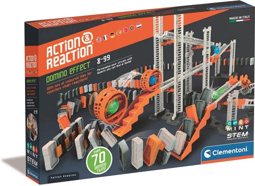 Clementoni Wetenschap & Spel, Action&Reaction - Domino Effect, 8-99 jaar - 59305