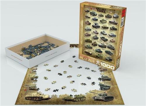 Eurographics puzzel World War II Tanks - 1000 stukjes