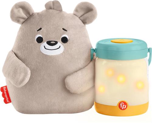 Fisher-Price Sluimerspeeltje met Vuurvliegjes en Babybeer - Knuffel en Baby Projector