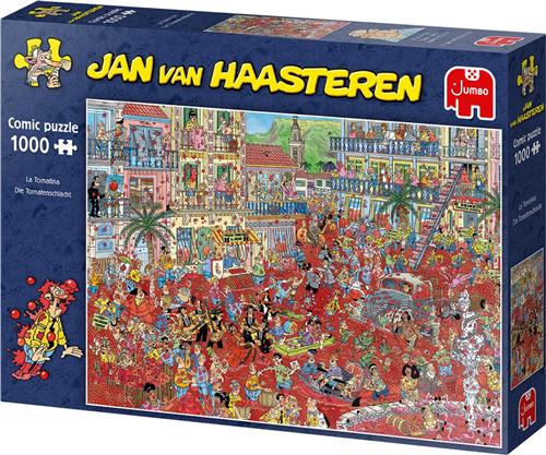 Jan van Haasteren La Tomatina puzzel - 1000 stukjes