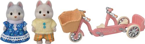 Sylvanian Families 5637 Tandem Fietsset Husky zus & broer