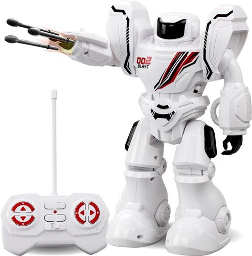 Robo Blast One wit - RC Robot met schietende vuist