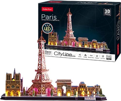 Cubic Fun 3D Puzzel Paris Led