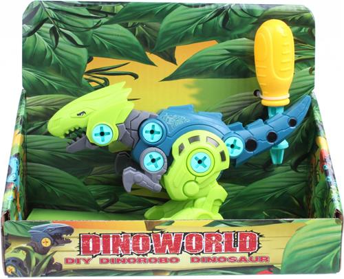 Dinoworld Speelfiguur Diy Dino Jongens 20 Cm Donkerblauw/groen